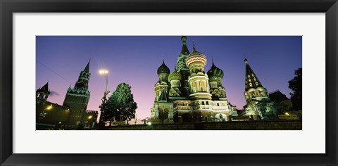 Framed Low angle view of a cathedral, St. Basil&#39;s Cathedral, Red Square, Moscow, Russia Print