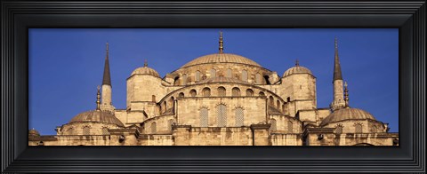 Framed Low angle view of a mosque, Blue Mosque, Istanbul, Turkey Print