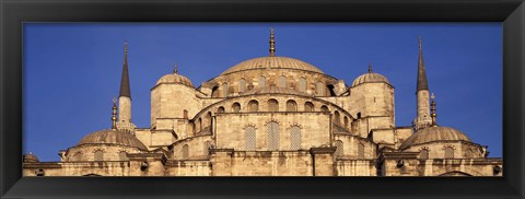 Framed Low angle view of a mosque, Blue Mosque, Istanbul, Turkey Print