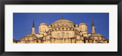 Framed Low angle view of a mosque, Blue Mosque, Istanbul, Turkey Print