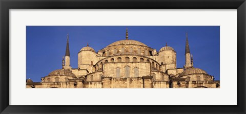 Framed Low angle view of a mosque, Blue Mosque, Istanbul, Turkey Print