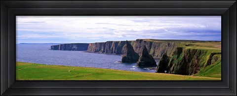 Framed Seascape with coastal cliffs, Ireland. Print