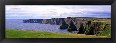 Framed Seascape with coastal cliffs, Ireland. Print