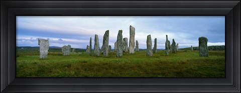 Framed Calanais Standing Stones, Isle of Lewis, Outer Hebrides, Scotland. Print