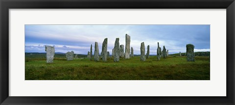 Framed Calanais Standing Stones, Isle of Lewis, Outer Hebrides, Scotland. Print