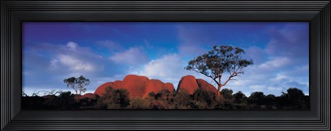 Framed Low angle view of a sandstone, Olgas, Uluru-Kata Tjuta National Park, Northern Territory, Australia Print