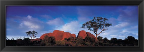 Framed Low angle view of a sandstone, Olgas, Uluru-Kata Tjuta National Park, Northern Territory, Australia Print