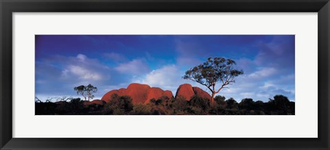 Framed Low angle view of a sandstone, Olgas, Uluru-Kata Tjuta National Park, Northern Territory, Australia Print