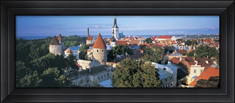 Framed High angle view of a town, Tallinn, Estonia Print