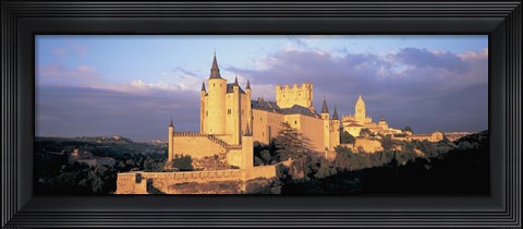 Framed Clouds over a castle, Alcazar Castle, Old Castile, Segovia, Madrid Province, Spain Print