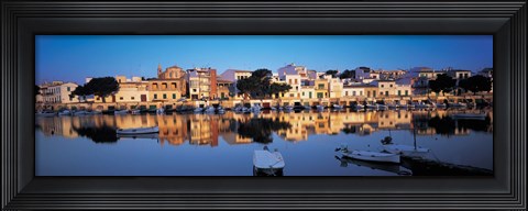 Framed Buildings at the waterfront, Porto, Majorca, Spain Print