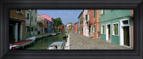 Framed Burano, Venice, Veneto, Italy Print