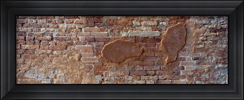 Framed Close-up of a brick wall, Venice, Veneto, Italy Print