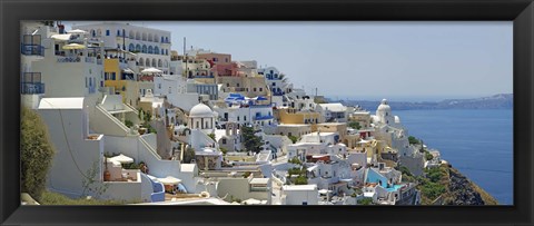 Framed Houses in a city, Santorini, Cyclades Islands, Greece Print