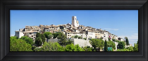 Framed Low angle view of a walled city, Saint Paul De Vence, Provence-Alpes-Cote d&#39;Azur, France Print