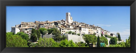 Framed Low angle view of a walled city, Saint Paul De Vence, Provence-Alpes-Cote d&#39;Azur, France Print