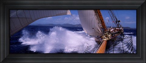 Framed Sailing in Antigua Print