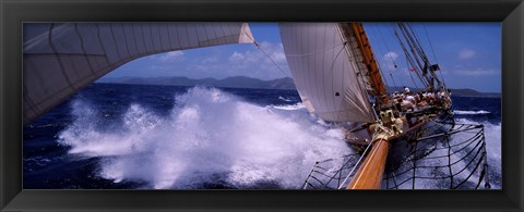 Framed Sailing in Antigua Print