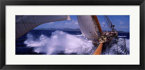 Framed Sailing in Antigua Print