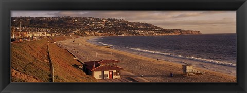 Framed High angle view of a coastline, Redondo Beach, Los Angeles County, California, USA Print