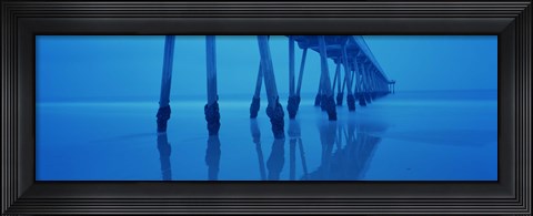 Framed Low angle view of a pier, Hermosa Beach Pier, Hermosa Beach, California, USA Print