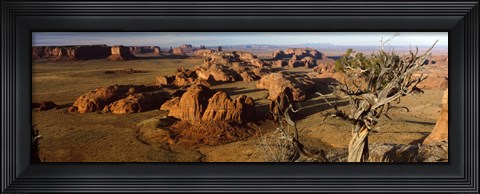 Framed Rock Formations from a Distance, Monument Valley, Arizona, USA Print