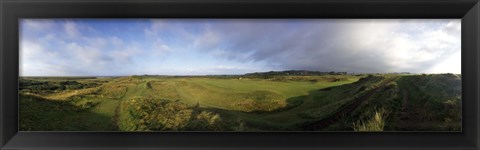 Framed Golf course on a landscape, Royal Troon Golf Club, Troon, South Ayrshire, Scotland Print