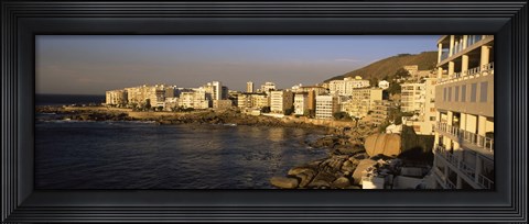 Framed City at the waterfront, Bantry Bay, Cape Town, Western Cape Province, Republic of South Africa Print