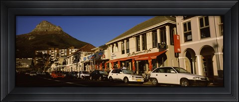 Framed Traffic on the road, Lion&#39;s Head, Camps Bay, Cape Town, Western Cape Province, Republic of South Africa Print