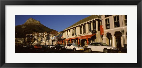 Framed Traffic on the road, Lion&#39;s Head, Camps Bay, Cape Town, Western Cape Province, Republic of South Africa Print