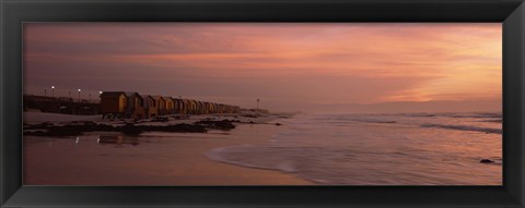 Framed Muizenberg Beach, False Bay, Cape Town, Western Cape Province, Republic of South Africa Print