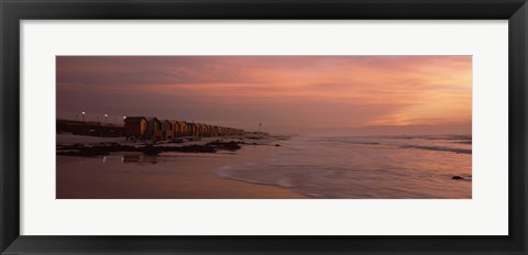 Framed Muizenberg Beach, False Bay, Cape Town, Western Cape Province, Republic of South Africa Print