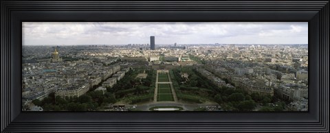 Framed view of Paris from the Eiffel Tower, Paris, France Print