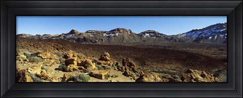 Framed Dormant volcano in a national park, Pico de Teide, Tenerife, Canary Islands, Spain Print