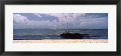 Framed Dhows in the ocean, Malindi, Coast Province, Kenya Print