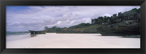 Framed Rocks on the beach, Watamu Marine National Park, Watamu, Coast Province, Kenya Print