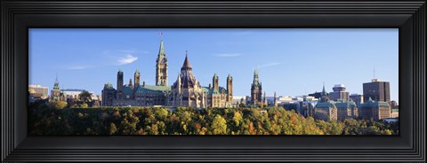 Framed Parliament Building, Parliament Hill, Ottawa, Canada Print
