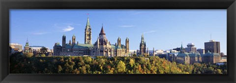 Framed Parliament Building, Parliament Hill, Ottawa, Canada Print