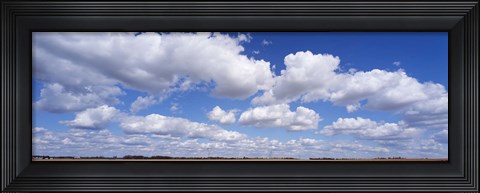 Framed Clouds over a field near Edmonton, Alberta, Canada Print