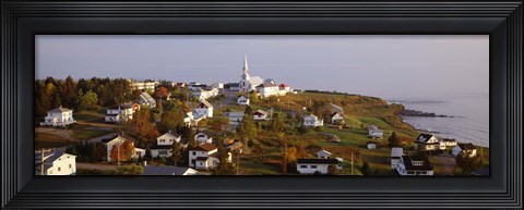 Framed Saint Anne des Monts, Gaspe Peninsula, Quebec, Canada Print