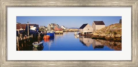 Framed Fishing village of Peggy&#39;s Cove, Nova Scotia, Canada Print