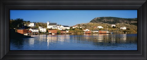Framed Fishing village on an island, Salvage, Newfoundland, Newfoundland and Labrador, Canada Print