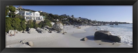 Framed Buildings at the waterfront, Clifton Beach, Cape Town, Western Cape Province, South Africa Print