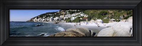 Framed Boulders on the beach, Clifton Beach, Cape Town, Western Cape Province, South Africa Print
