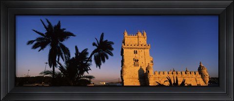 Framed Torre De Belem, Belem, Lisbon, Portugal Print