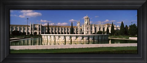 Framed Facade of a monastery, Mosteiro Dos Jeronimos, Lisbon, Portugal Print