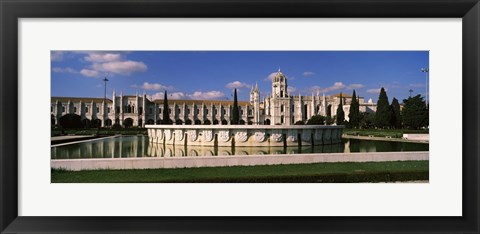 Framed Facade of a monastery, Mosteiro Dos Jeronimos, Lisbon, Portugal Print