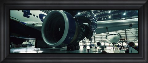 Framed Airplanes in a hangar, Mirabel Airport, Montreal, Quebec, Canada Print