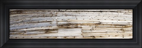 Framed Details of an old whaling boat hull, Spitsbergen, Svalbard Islands, Norway Print