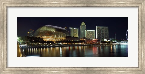 Framed Esplanade Theater, The Singapore Flyer, Singapore River, Singapore Print